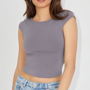 Garage grey open back top